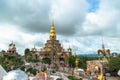 Beautiful golden pavilion of Wat Phachonkeaw. Royalty Free Stock Photo