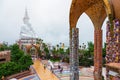 Phetchabun,Thailand-June 27,2018:Five Buddhas and the colorful o