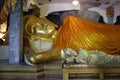 Phetchaburi Province, Thailand Beautiful golden Buddha statue in Thai temple, Tham Khao Yoi temple