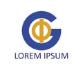 Phi and G Logo Design Royalty Free Stock Photo