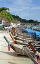 Phi Phi Don Island, Thailand: Long Boats Royalty Free Stock Photo