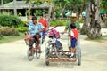 Phi Phi Island, Thailand: Bicycle Transport Royalty Free Stock Photo