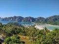 Phi Phi Island Thailand Epic view point. Royalty Free Stock Photo