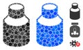 Phial Composition Icon of Round Dots