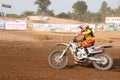 Phichit,Thailand,December 27,2015:Extreme Sport Motorcycle,The motocross competition,motocross rider and good driver