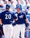 Phil Nevin and Gary Disarcina, Anaheim Angels Royalty Free Stock Photo