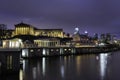 Philadelphia Art Museum and Waterworks Nightscape Royalty Free Stock Photo