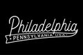 Philadelphia, Pennsylvania, USA lettering design. Philadelphia typography design. Vector and illustration. Royalty Free Stock Photo