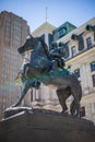 Philadelphia downtown city hall statue. Royalty Free Stock Photo