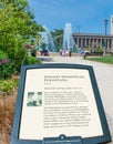 Swann Memorial Fountain Museum Without Walls sign Royalty Free Stock Photo