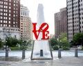 Philadelphia love statue Royalty Free Stock Photo