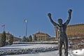 Philadelphia Museum at winter