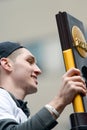 PHILADELPHIA, PA - APRIL 8: Celebration Parade for Villanova Men`s Basketball Team, 2016 NCAA Champions on April 8, 2016 Royalty Free Stock Photo