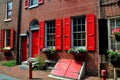 Philadelphia, PA: Elfreth's Alley Homes Royalty Free Stock Photo