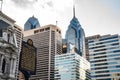 Philadelphia Skyline with Historic Marker