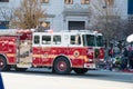 Philadelphia, PA - November 23, 2017: Fire Engine at Annual Thanksgiving Day Parade in Center City Philadelphia, PA Royalty Free Stock Photo