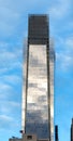 Vertical view of the 58-story Comcast Center, a skyscraper in Center City Philadelphia