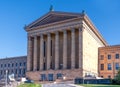 The west entrance to the Philadelphia Museum of Art (PMoA) an art museum in the Fairmount