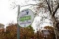 Philadelphia parking meter sign Royalty Free Stock Photo