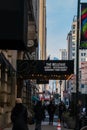 View of the front entrance of the Bellevue Hotel on Broad Street in Philadelphia