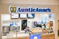 Auntie Anne`s is Original Pretzel and lemonade