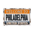 Philadelphia Pennsylvania Skyline Souvenir Travel Vector Art Design Tourism Royalty Free Stock Photo