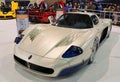 Philadelphia, Pennsylvania, U.S - February 10, 2019 - A pearly white Maserati MC12 supercar