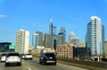 Philadelphia, Pennsylvania, U.S.A - February 9, 2020 - The view of the traffic on Schuylkill Expressway into the city during the