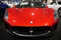 Philadelphia, Pennsylvania, U.S.A - January 14, 2024 - A bright red color of 2024 Maserati MC20 Cielo sports car