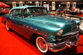 Philadelphia, Pennsylvania, U.S - January 14, 2024 - The 1956 Buick Roadmaster Riviera 4 hardtop in green color