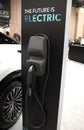Philadelphia, Pennsylvania, U.S.A - January 14, 2024 - The charging station for Lexus electric car