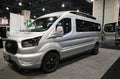 Philadelphia, Pennsylvania, U.S.A - January 14, 2024 - The side view of the new 2024 Ford Transit