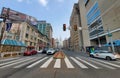 Philadelphia, Pennsylvania, U.S - June 29, 2023 - The view of traffic near North Broad Street by the City Hall Royalty Free Stock Photo