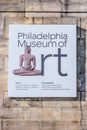 Philadelphia, Pennsylvania, USA - December, 2018 - Philadelphia Art Museum Entrance Royalty Free Stock Photo
