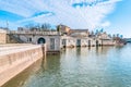 Philadelphia, Pennsylvania, USA - December, 2018 - View from Fairmount Water Works Garden, Philadelphia Art Museum Royalty Free Stock Photo