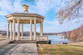 Philadelphia, Pennsylvania, USA - December, 2018 - View from Fairmount Water Works Garden, Philadelphia Art Museum