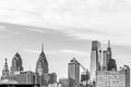 Philadelphia, Pennsylvania, USA - December, 2018 - View of the Skyline and the top os the buildings Royalty Free Stock Photo