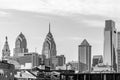 Philadelphia, Pennsylvania, USA - December, 2018 - View of the Skyline and the top os the buildings Royalty Free Stock Photo