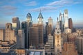 Philadelphia, Pennsylvania, USA Downtown City Skyline Royalty Free Stock Photo