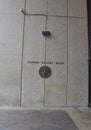 Exterior Wall of the United States Mint with the Great Seal of the United States