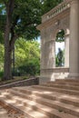 View of the statue at the entrance to Auguste Rodin`s museum