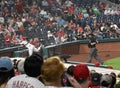 Philadelphia Phillies Catcher J.T. Realmuto Makes an Amazing Catch Against the Net of a Foul Ball