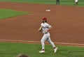 Philadelphia Phillies Right Fielder Bryce Harper Runs Towards the Dugout Between Innings Royalty Free Stock Photo