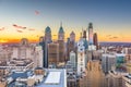 Philadelphia, Pennsylvania, USA skyline at Center City Royalty Free Stock Photo