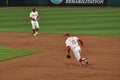 Philadelphia Phillies First Baseman Brad Miller Fields a Ground Ball