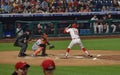 Philadelphia Phillies First Baseman Brad Miller a Hits a Ground Ball