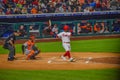 Philadelphia Phillies Outfielder Odubel Herrera Takes a Swing at the Pitch Royalty Free Stock Photo