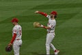 Philadelphia Phillies Right Fielder Bryce Harper Plays Catch to Warm Up Before a Game