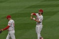 Philadelphia Phillies Right Fielder Bryce Harper Plays Catch to Warm Up Before a Game