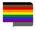 Philadelphia pride flag or LGBTQ